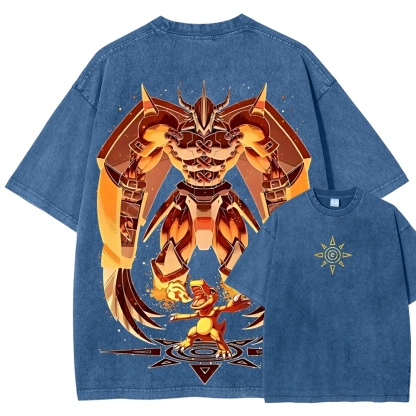 WarGreymon Digimon Adventure | Unisex Fit Washed T-Shirt