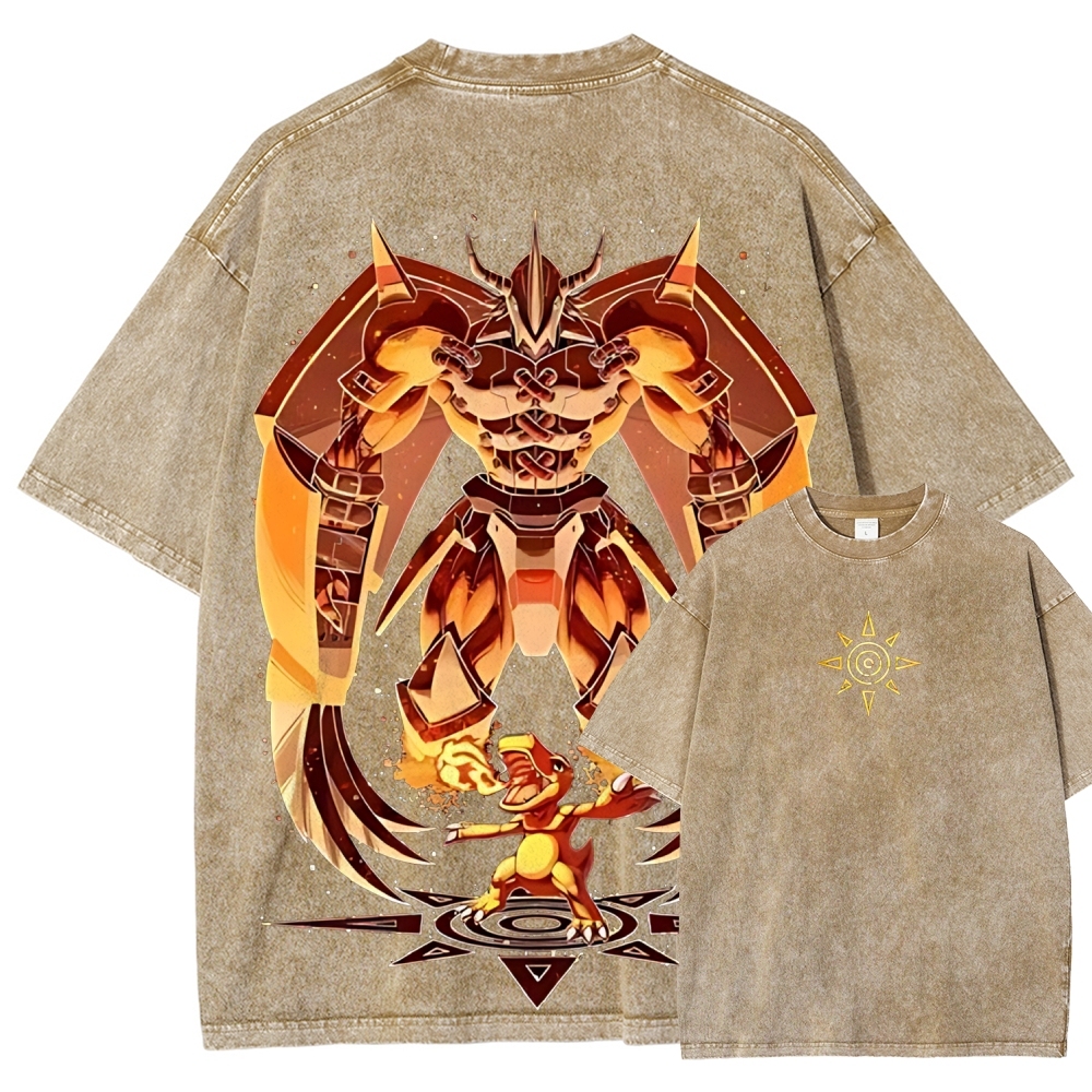 WarGreymon Digimon Adventure | Unisex Fit Washed T-Shirt