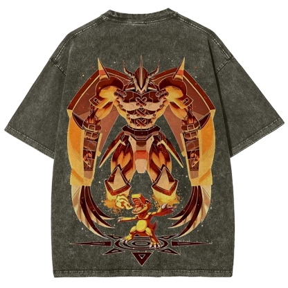 WarGreymon Digimon Adventure | Unisex Fit Washed T-Shirt