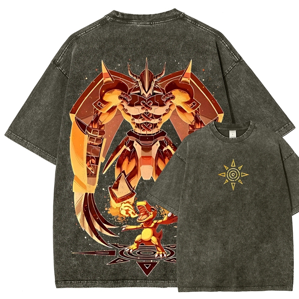 WarGreymon Digimon Adventure | Unisex Fit Washed T-Shirt