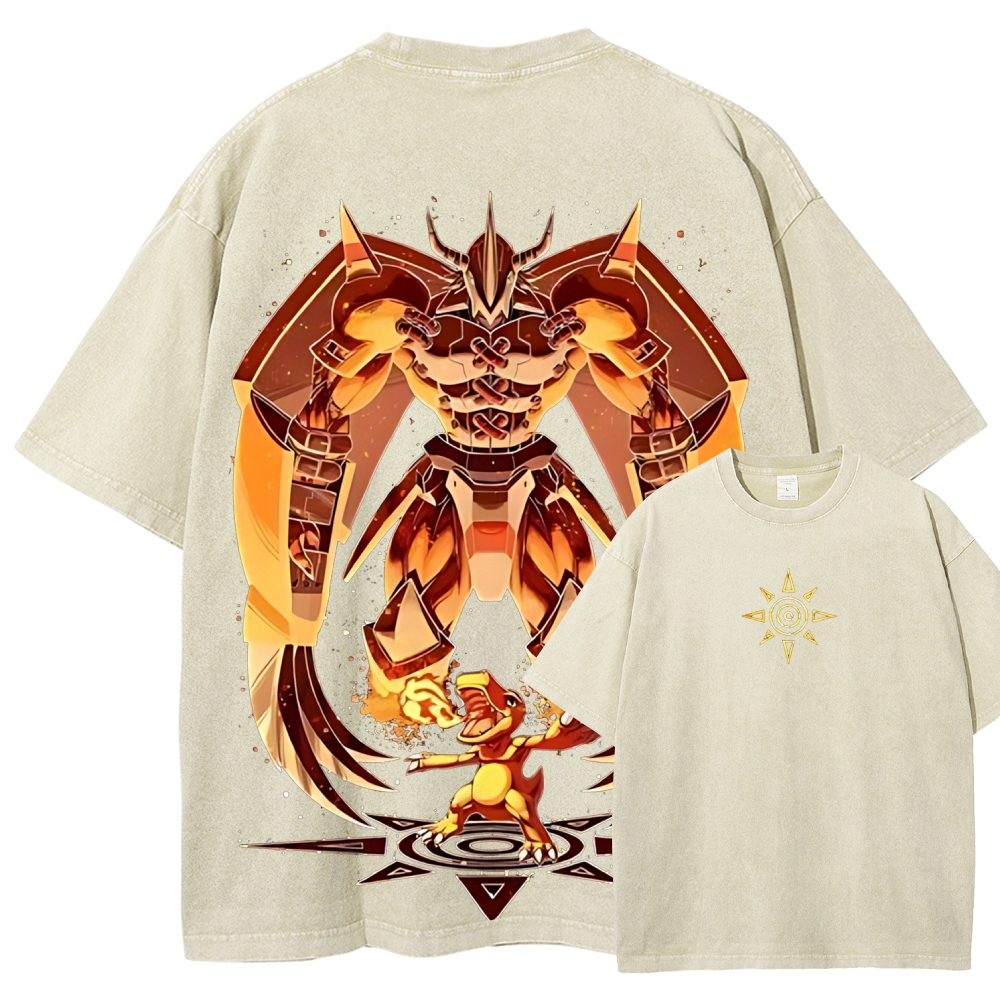 WarGreymon Digimon Adventure | Unisex Fit Washed T-Shirt