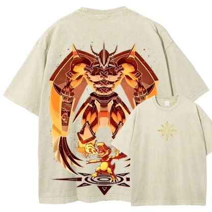 WarGreymon Digimon Adventure | Unisex Fit Washed T-Shirt