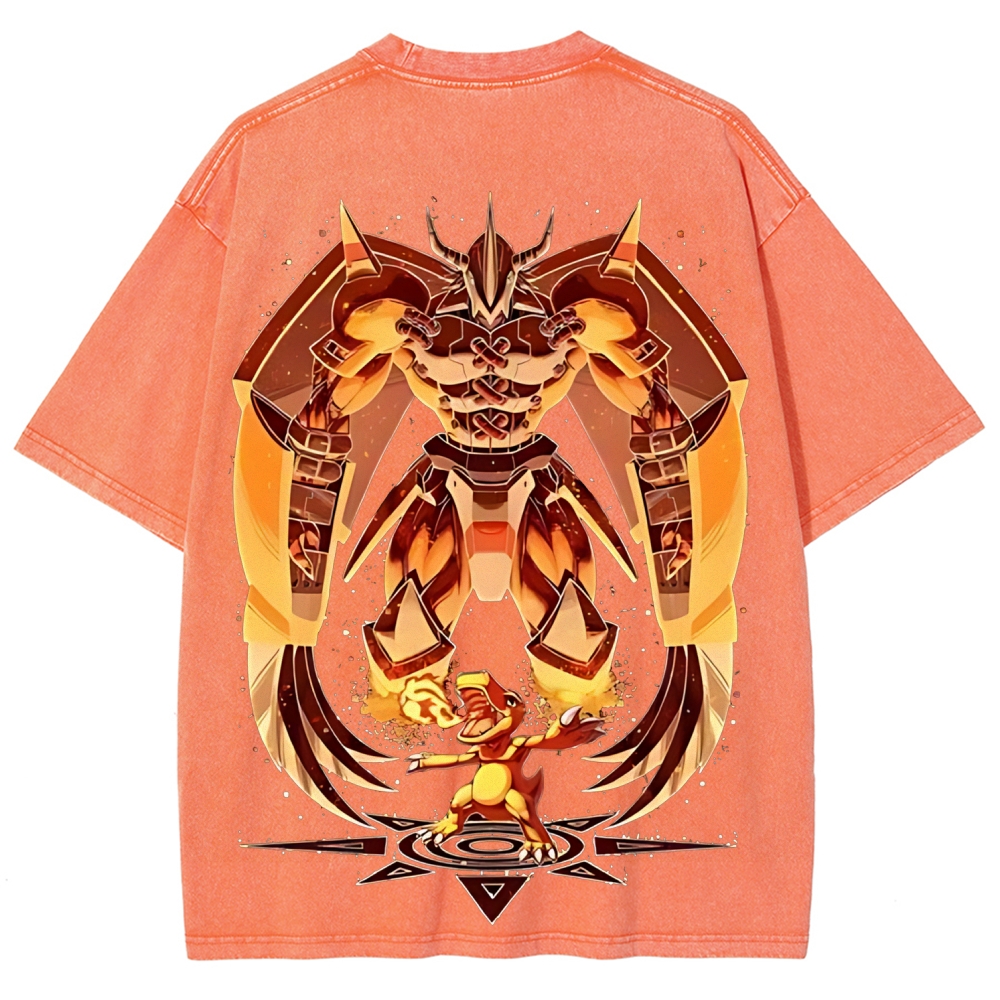 WarGreymon Digimon Adventure | Unisex Fit Washed T-Shirt