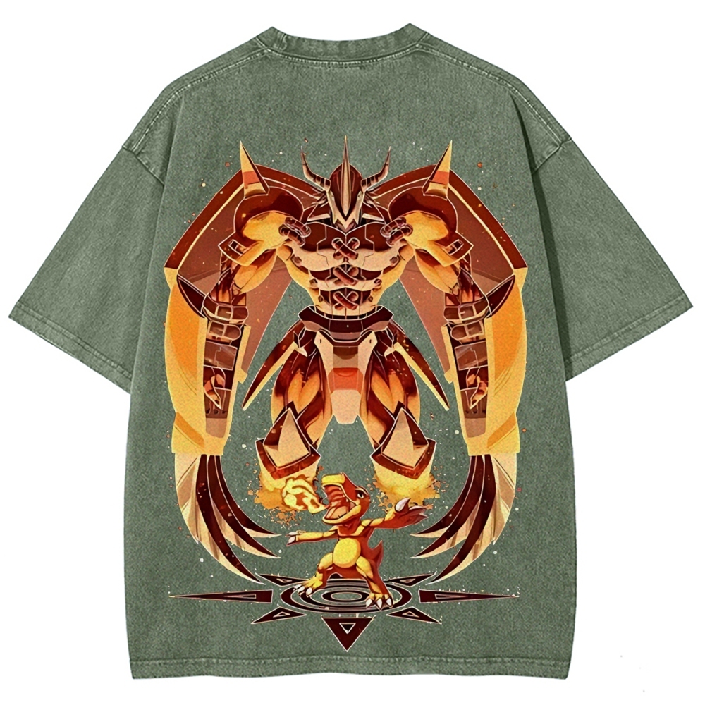 WarGreymon Digimon Adventure | Unisex Fit Washed T-Shirt