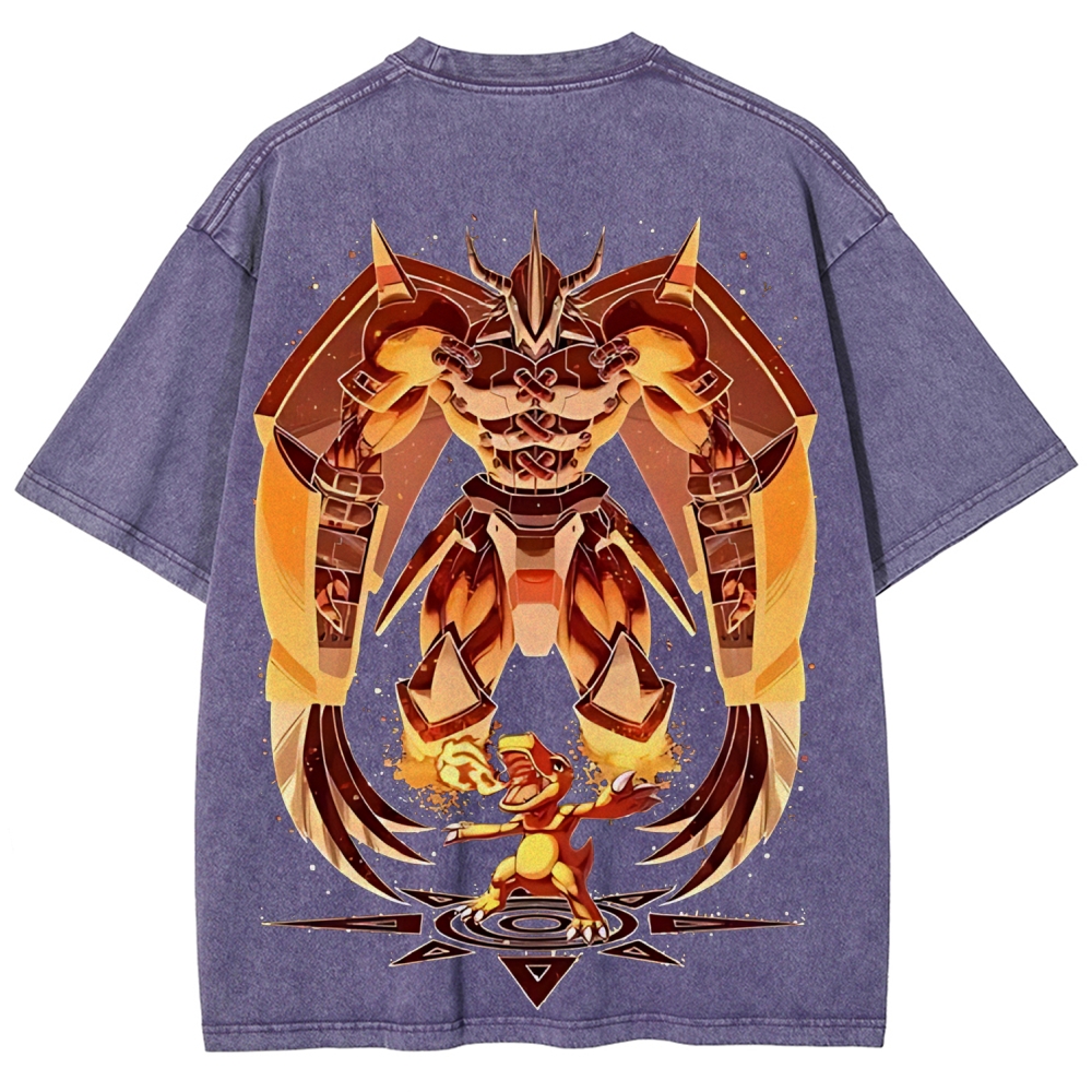 WarGreymon Digimon Adventure | Unisex Fit Washed T-Shirt