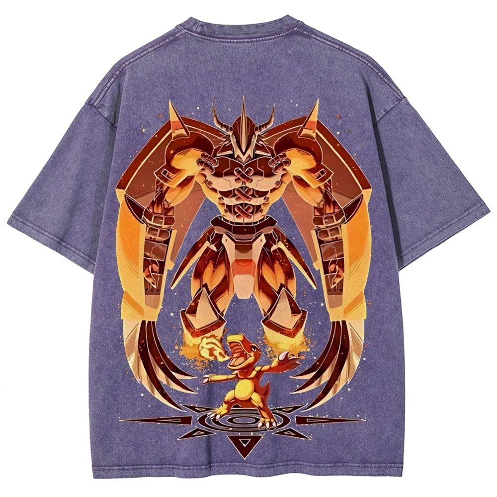 WarGreymon Digimon Adventure | Unisex Fit Washed T-Shirt