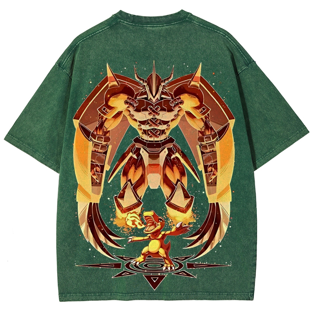 WarGreymon Digimon Adventure | Unisex Fit Washed T-Shirt