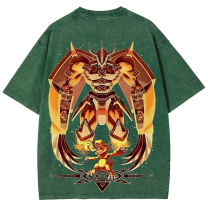WarGreymon Digimon Adventure | Unisex Fit Washed T-Shirt
