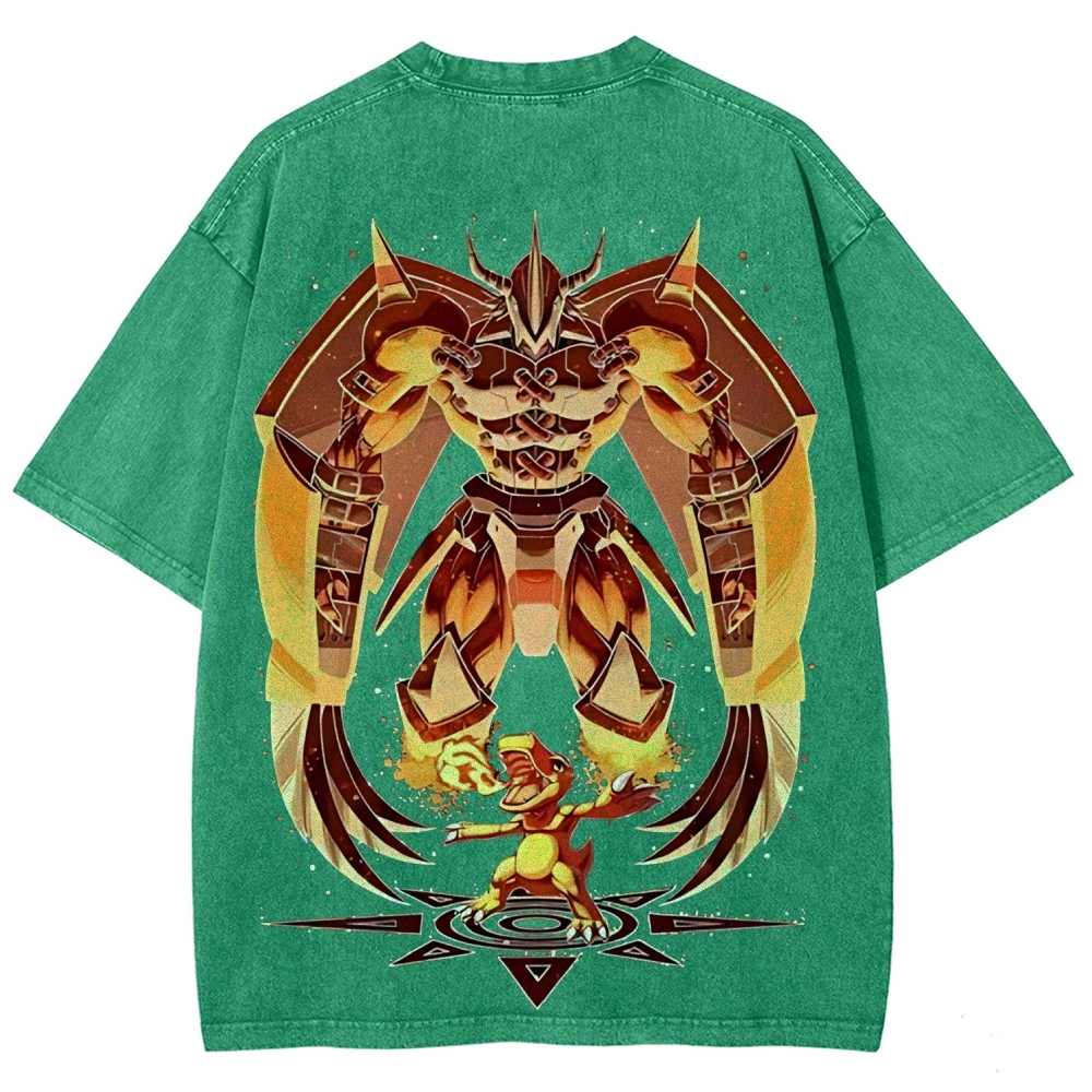WarGreymon Digimon Adventure | Unisex Fit Washed T-Shirt