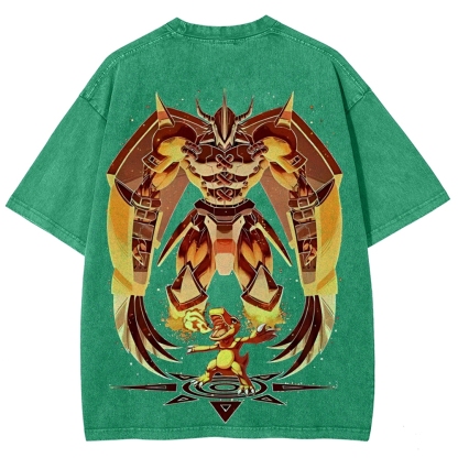 WarGreymon Digimon Adventure | Unisex Fit Washed T-Shirt