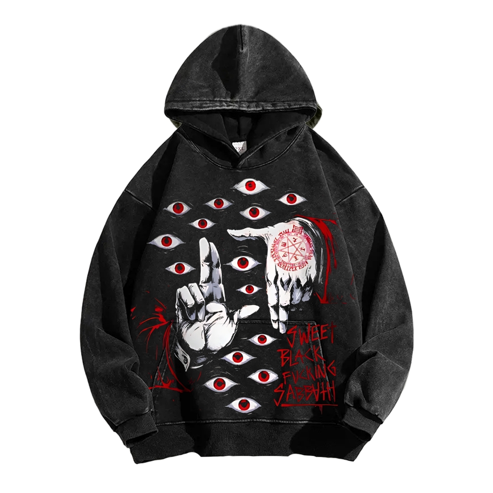 Alucard The Wings | Washed Unisex Hoodie