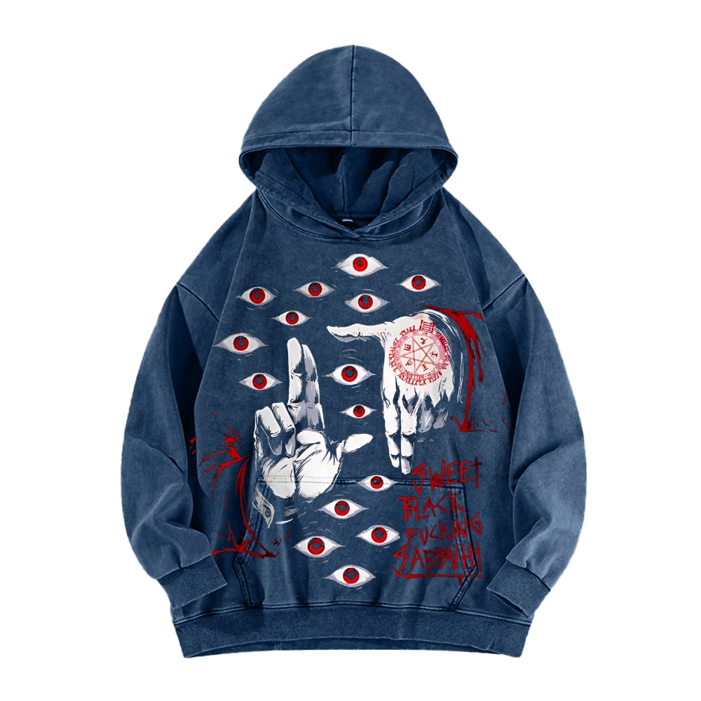 Alucard The Wings | Washed Unisex Hoodie