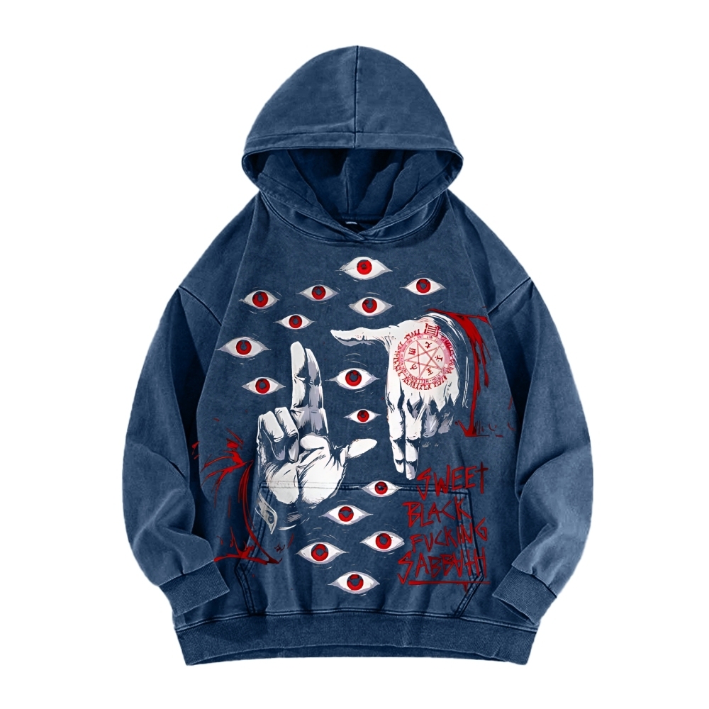 Alucard The Wings | Washed Unisex Hoodie