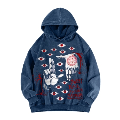 Alucard The Wings | Washed Unisex Hoodie