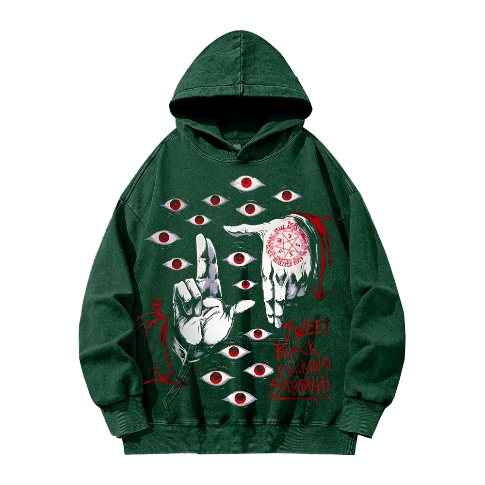 Alucard The Wings | Washed Unisex Hoodie