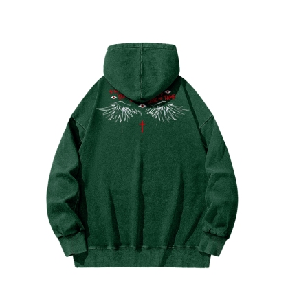 Alucard The Wings | Washed Unisex Hoodie