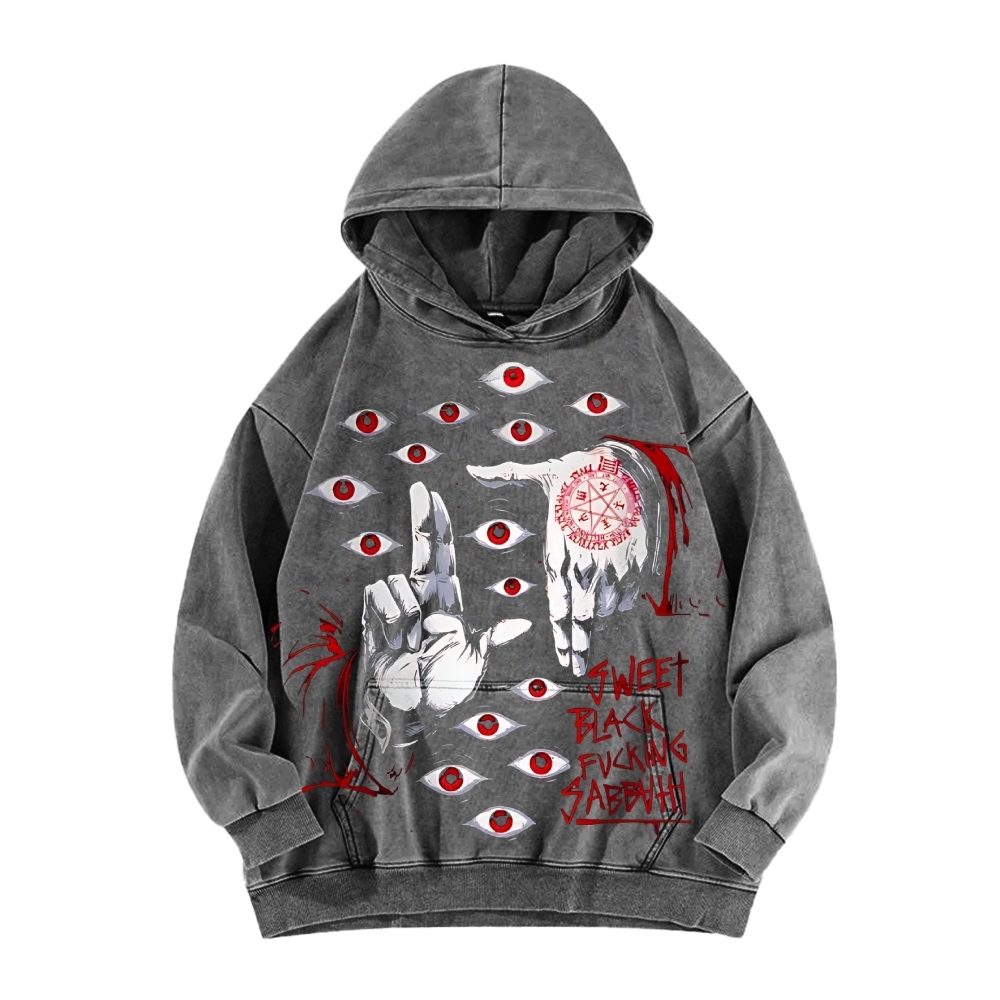 Alucard The Wings | Washed Unisex Hoodie