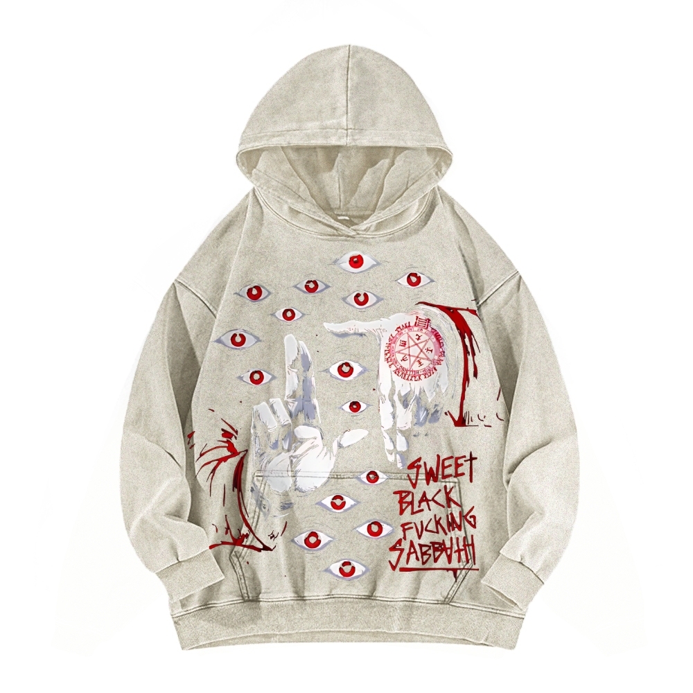 Alucard The Wings | Washed Unisex Hoodie