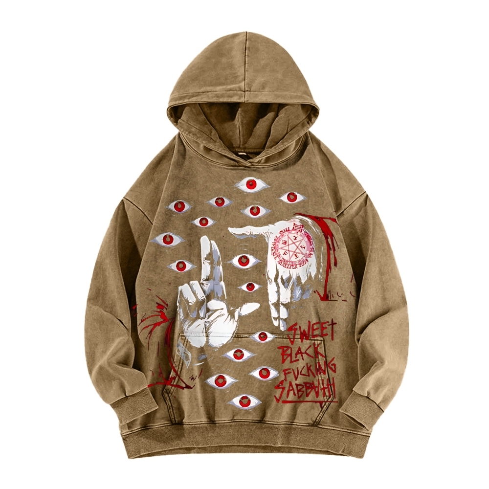 Alucard The Wings | Washed Unisex Hoodie