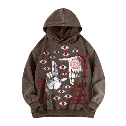 Alucard The Wings | Washed Unisex Hoodie