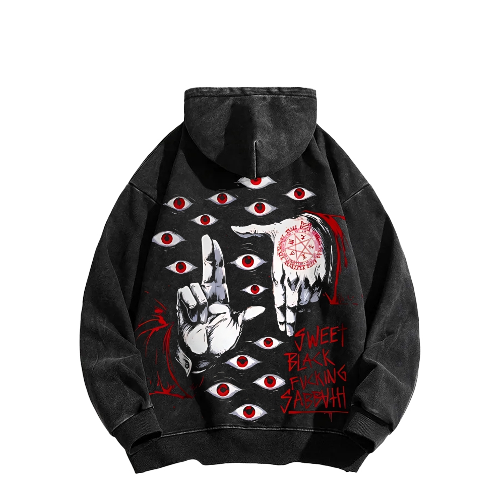 Alucard The Wings | Washed Unisex Hoodie