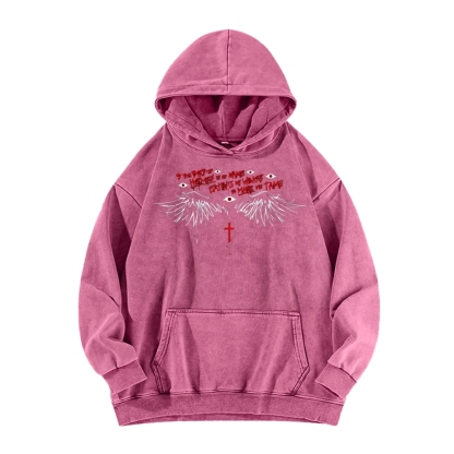 Alucard The Wings | Washed Unisex Hoodie
