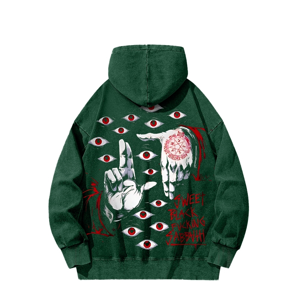 Alucard The Wings | Washed Unisex Hoodie