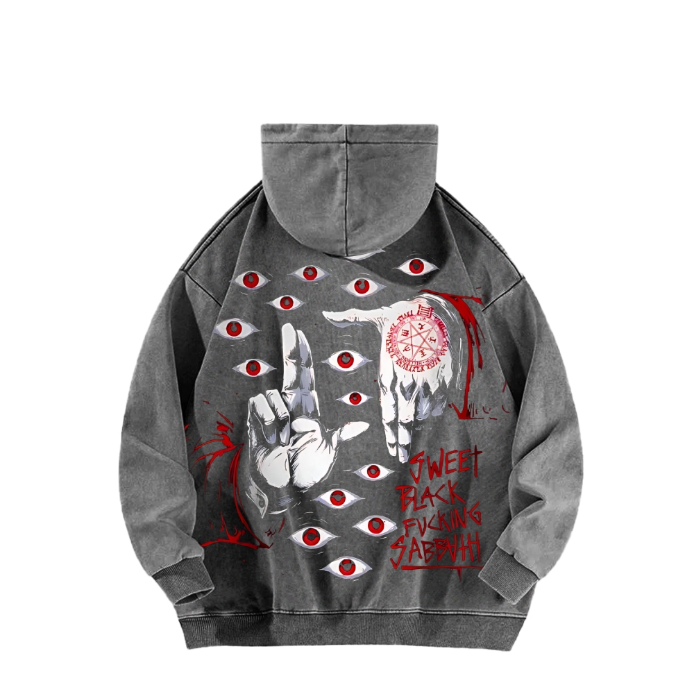Alucard The Wings | Washed Unisex Hoodie