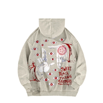 Alucard The Wings | Washed Unisex Hoodie