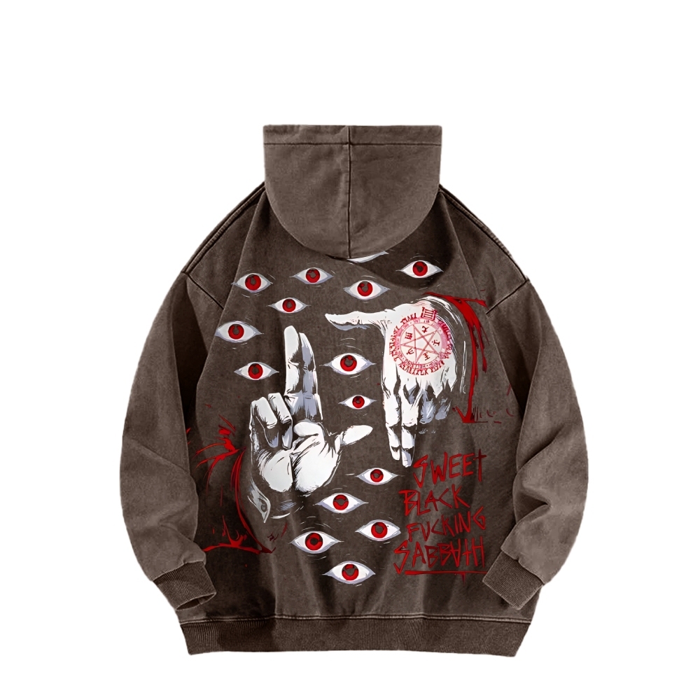 Alucard The Wings | Washed Unisex Hoodie