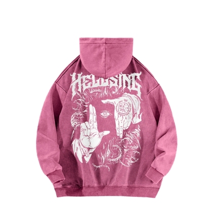 Alucard The Wings | Washed Unisex Hoodie