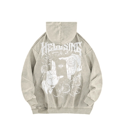 Alucard The Wings | Washed Unisex Hoodie