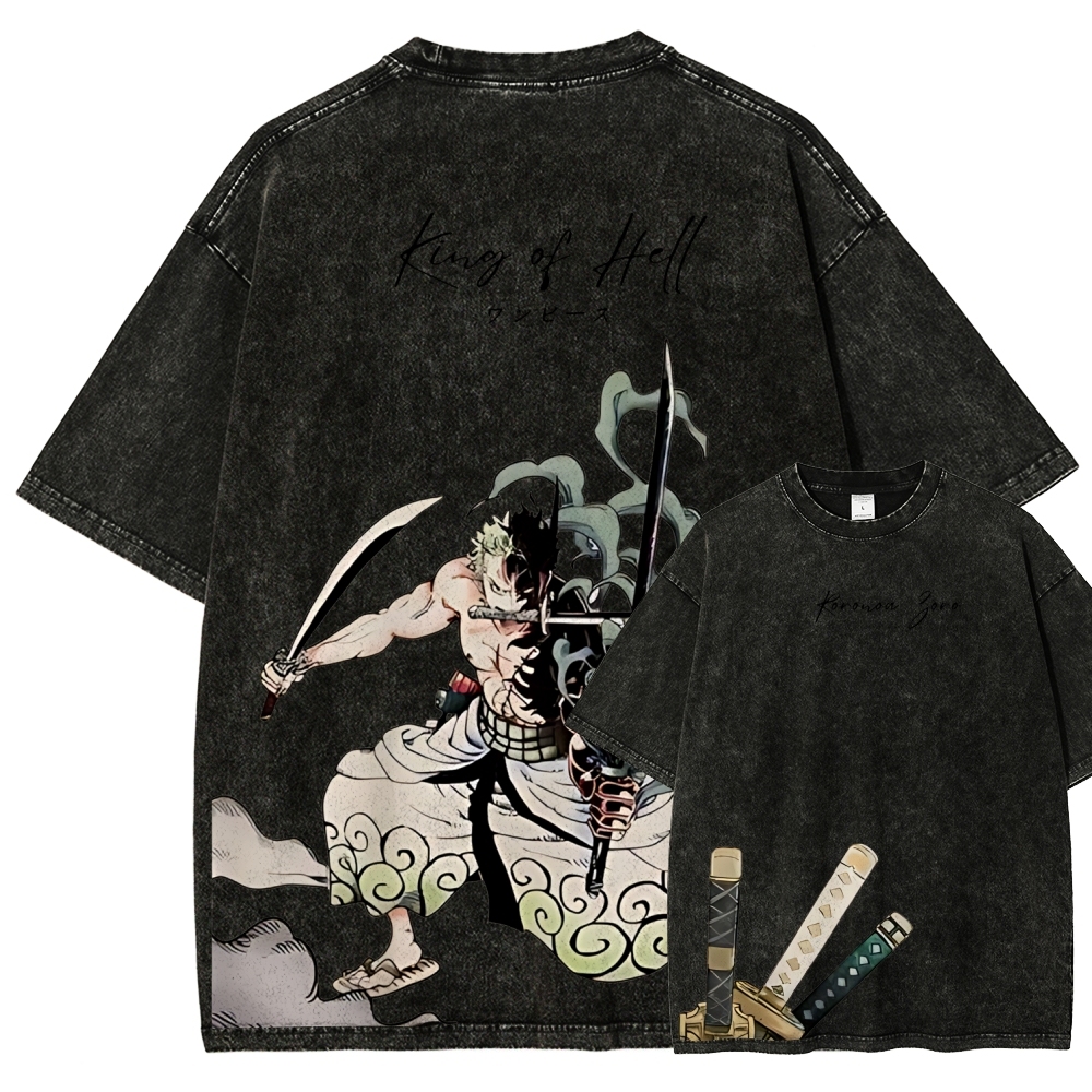 One Piece Devil Fruit | Unisex Fit Washed T-Shirt 2511018865