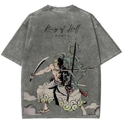 One Piece Devil Fruit | Unisex Fit Washed T-Shirt 2511018865