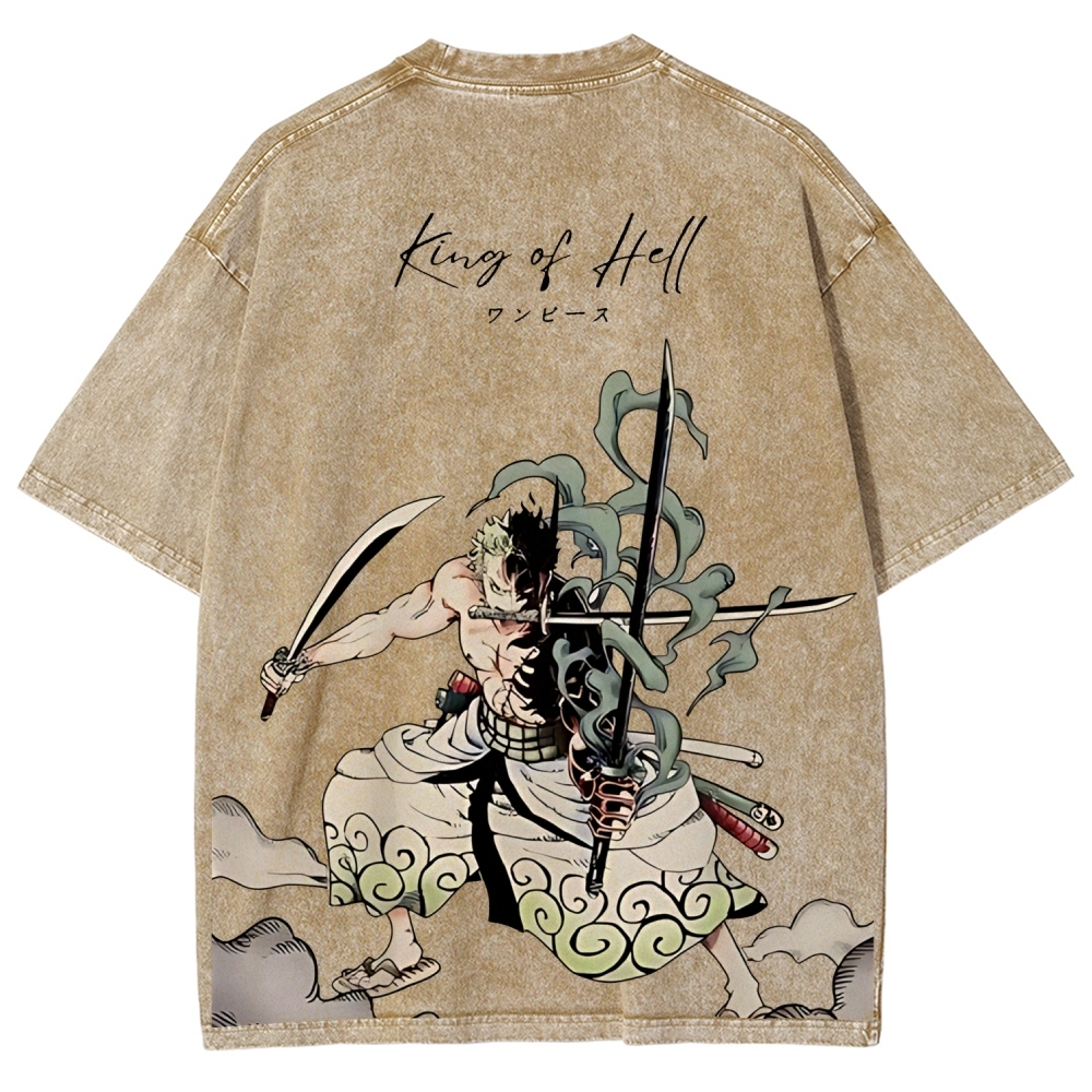 One Piece Devil Fruit | Unisex Fit Washed T-Shirt 2511018865