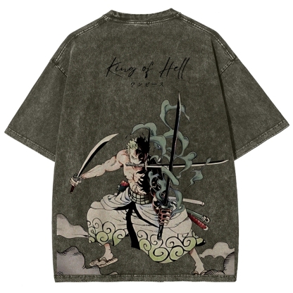 One Piece Devil Fruit | Unisex Fit Washed T-Shirt 2511018865