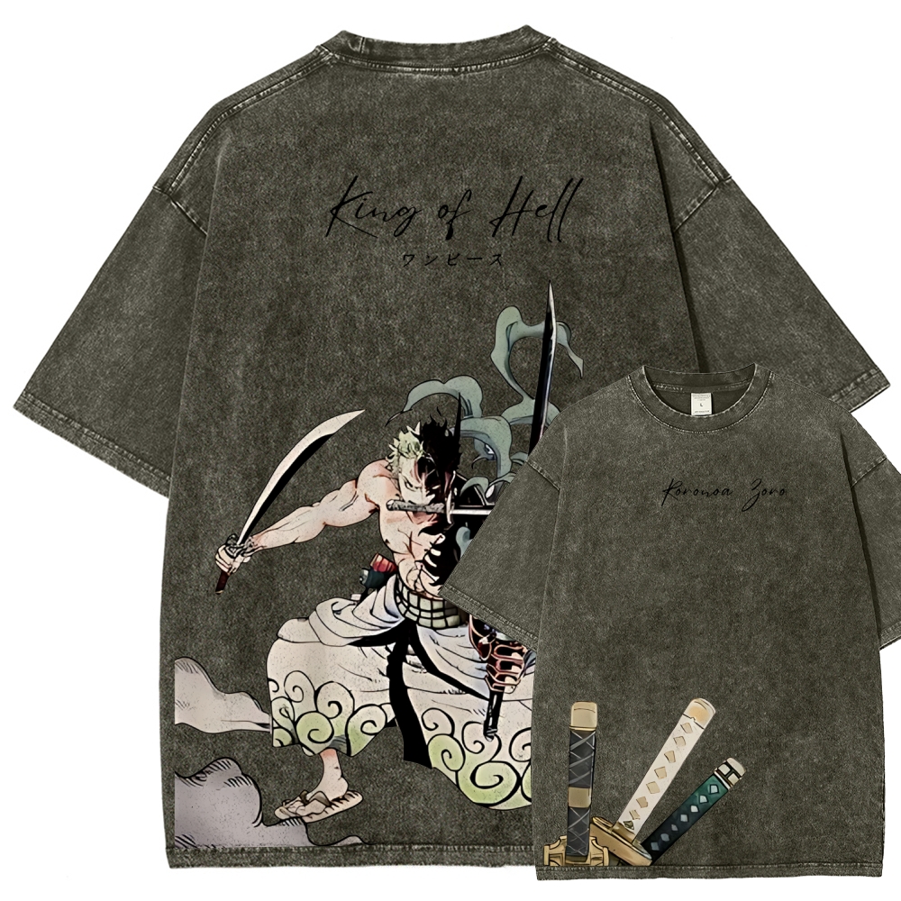 One Piece Devil Fruit | Unisex Fit Washed T-Shirt 2511018865