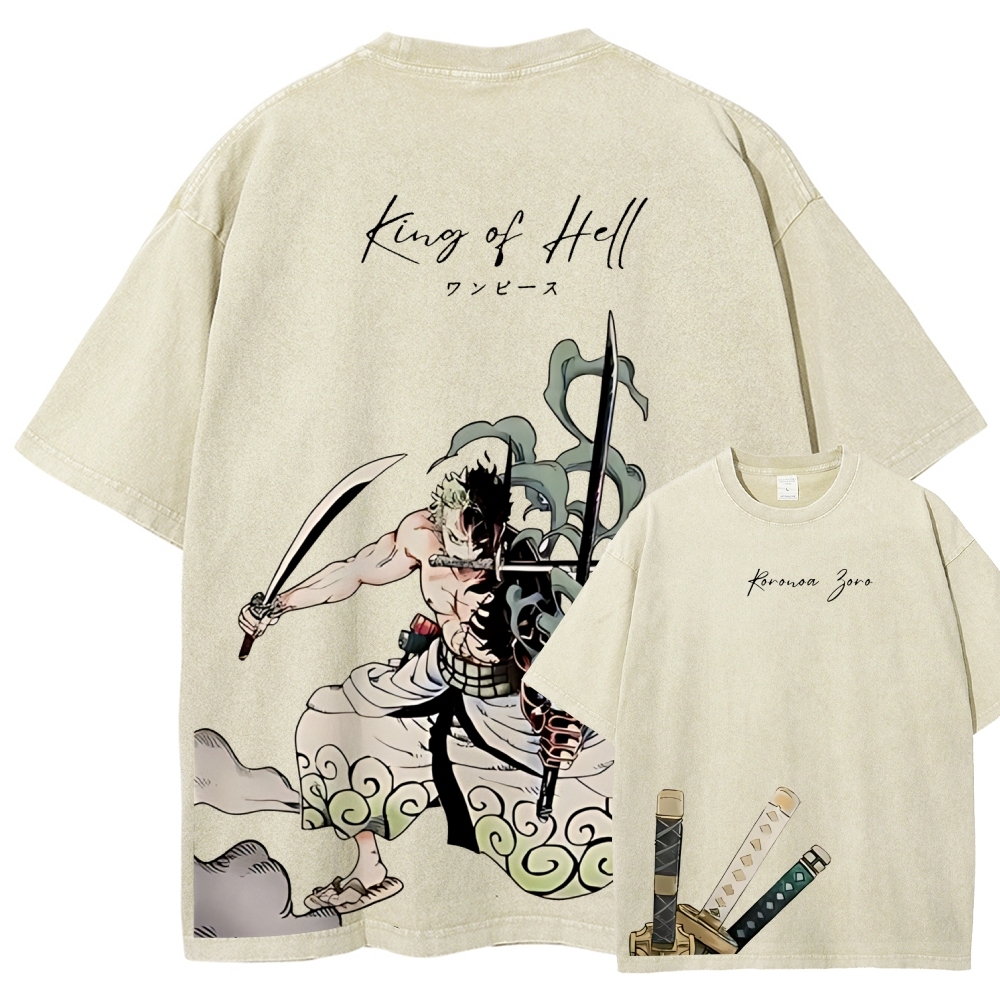 One Piece Devil Fruit | Unisex Fit Washed T-Shirt 2511018865