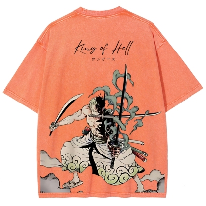 One Piece Devil Fruit | Unisex Fit Washed T-Shirt 2511018865