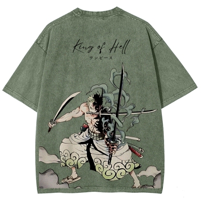 One Piece Devil Fruit | Unisex Fit Washed T-Shirt 2511018865