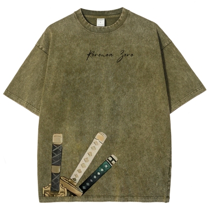 One Piece Devil Fruit | Unisex Fit Washed T-Shirt 2511018865