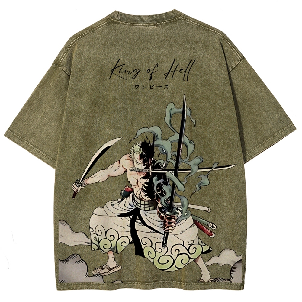 One Piece Devil Fruit | Unisex Fit Washed T-Shirt 2511018865