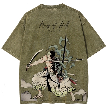 One Piece Devil Fruit | Unisex Fit Washed T-Shirt 2511018865