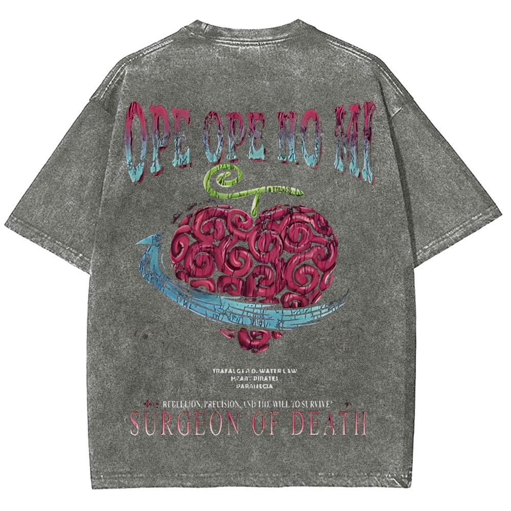 One Piece Devil Fruit | Unisex Fit Washed T-Shirt 2511018867