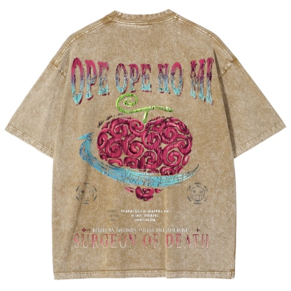 One Piece Devil Fruit | Unisex Fit Washed T-Shirt 2511018867