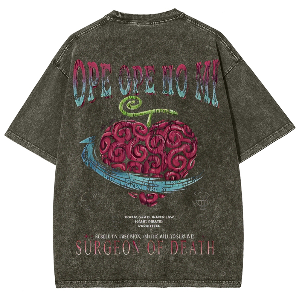 One Piece Devil Fruit | Unisex Fit Washed T-Shirt 2511018867