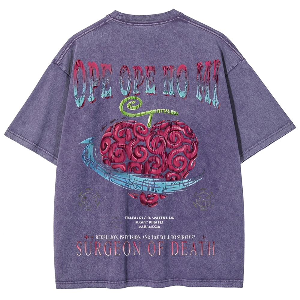 One Piece Devil Fruit | Unisex Fit Washed T-Shirt 2511018867