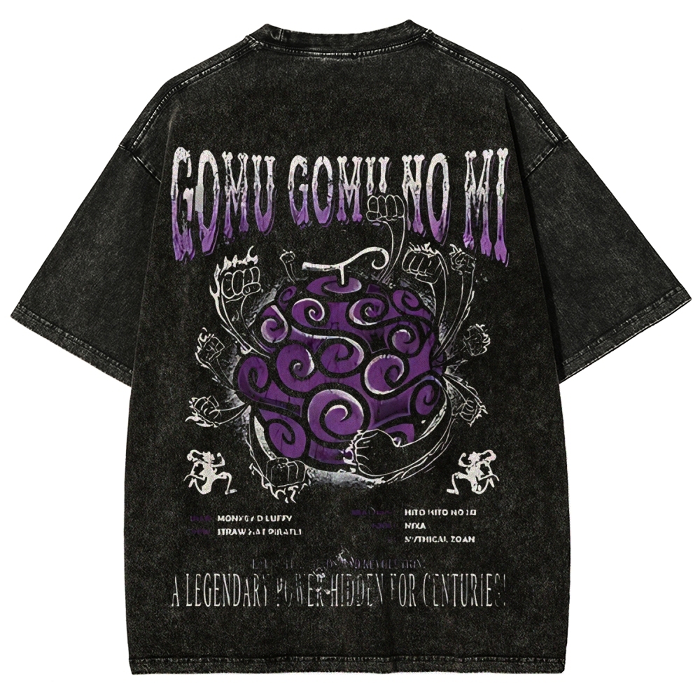 One Piece Devil Fruit | Unisex Fit Washed T-Shirt 2511018868