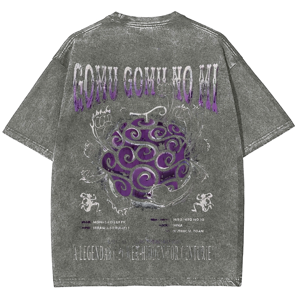 One Piece Devil Fruit | Unisex Fit Washed T-Shirt 2511018868