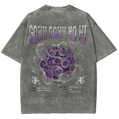 One Piece Devil Fruit | Unisex Fit Washed T-Shirt 2511018868